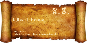 Ujházi Bence névjegykártya